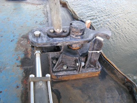 Rudder fixed
